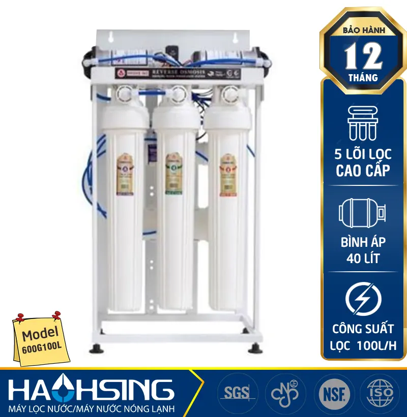 Máy lọc nước Haohsing 100 lít/giờ AQ 600G Không Vỏ
