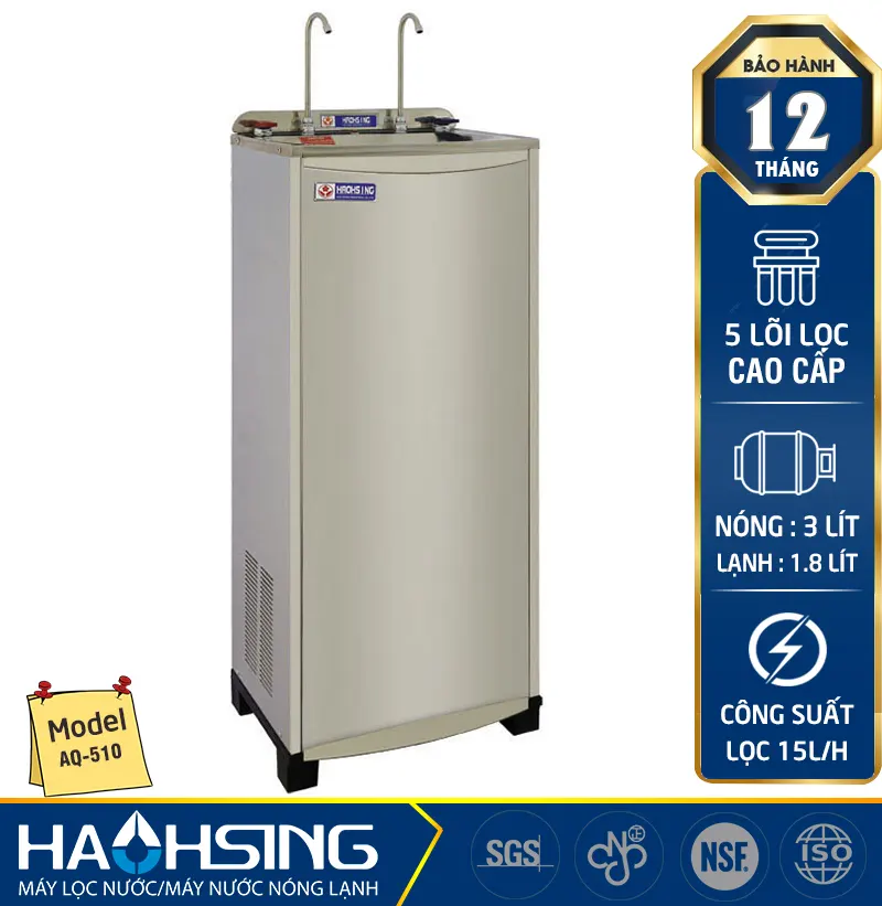 Máy lọc nước nóng lạnh Haohsing AQ-510 RO