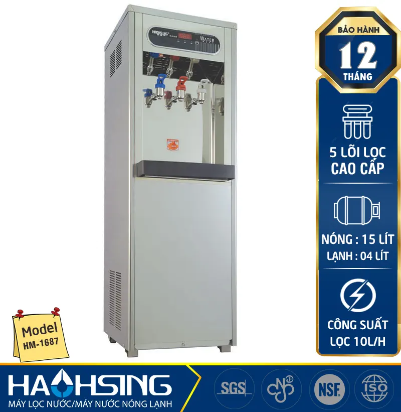 Máy lọc nước nóng lạnh Haohsing HM-1687