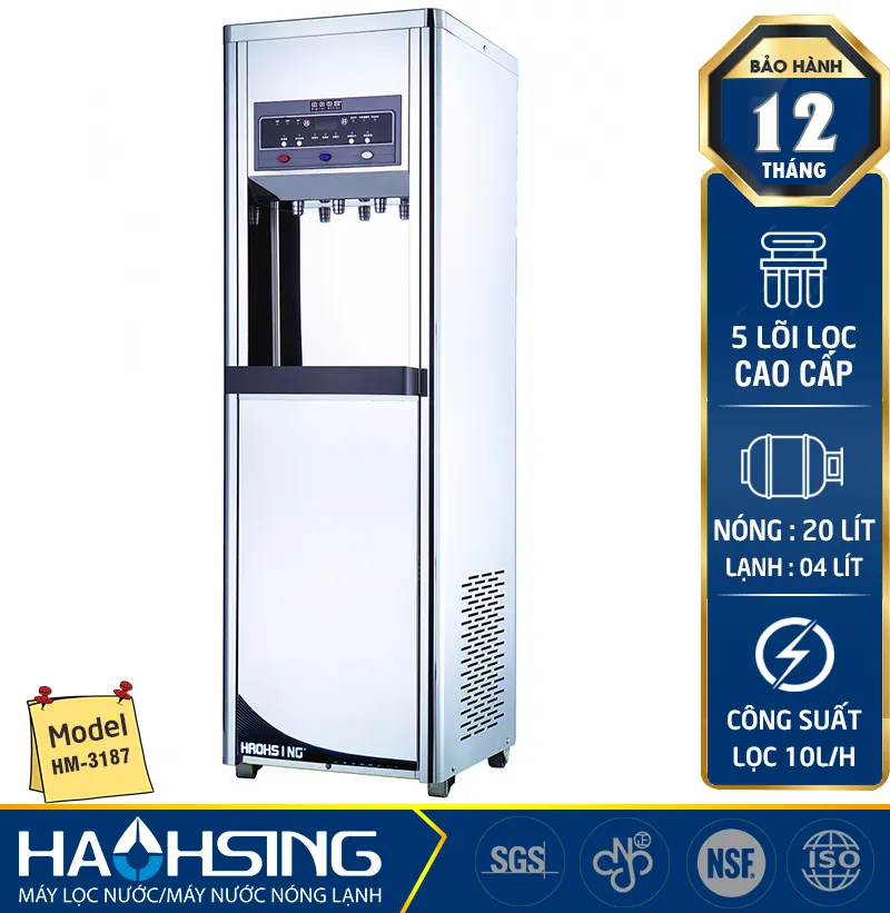 Máy lọc nước nóng lạnh Haohsing HM-3187