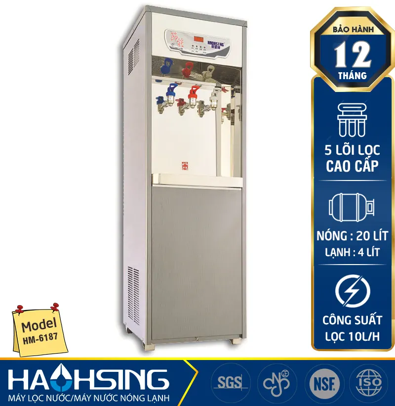 Máy lọc nước nóng lạnh Haohsing HM-6187