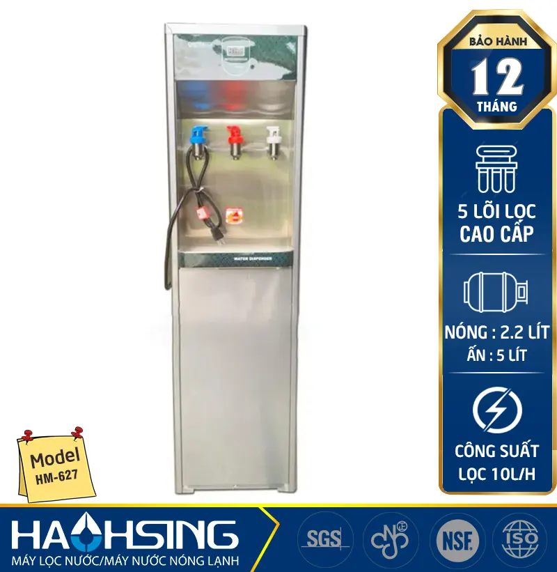 Máy lọc nước nóng lạnh tự động Haohsing HM-627