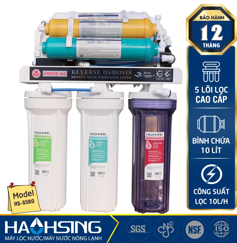 Máy lọc nước Haohsing 5 lõi HS-S5RO