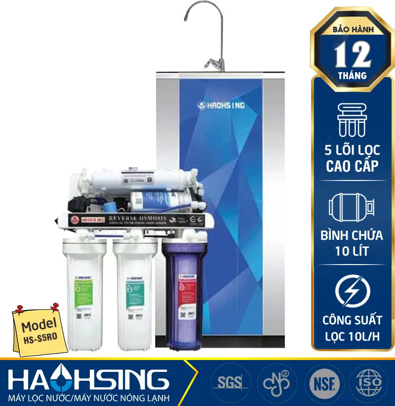 Máy lọc nước Haohsing 5 lõi HS-S5RO Tủ Đứng